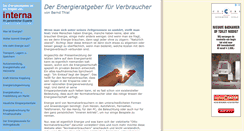 Desktop Screenshot of energie-verbraucherwissen.de